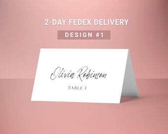 Name place cards wedding, Table seating cards personalized