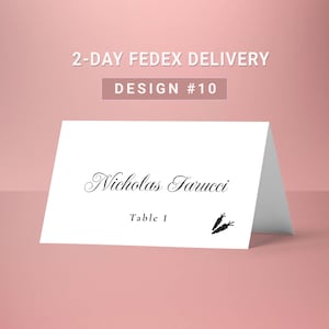 wedding place cards printed