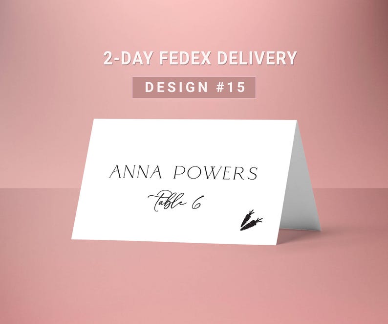 wedding place name cards