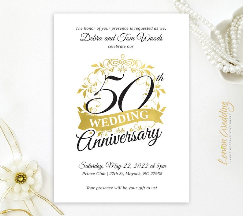 greenery invites |Any anniversary celebration 25th 30th Floral Burgundy and gold 50th wedding anniversary invitation envelopes