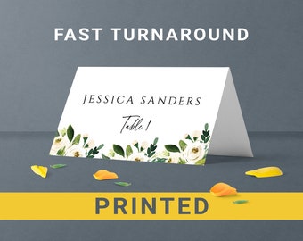 Printing floral place cards for wedding  placecards with guest names  Custom place name cards