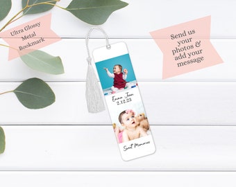 Personalized Photo Bookmark: Custom Metal Reader Gift