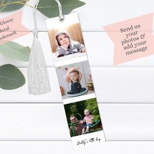 Personalized Bookmark, Custom Bookmark, Photo Bookmark, Personalized Gift, Readers gift, Gift for Mom, Metal Bookmark, Stocking Stuffer