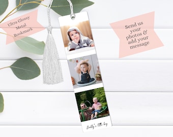 Personalized Photo Bookmark: Custom Metal Reader Gift