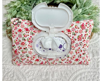 Bolsa personalizada para lenços umedecidos: acessório estiloso para bolsa de fraldas, feito à mão