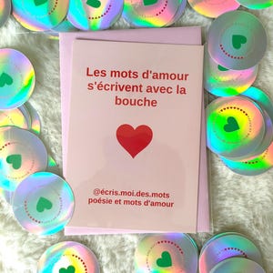 "Words of love" greeting cards