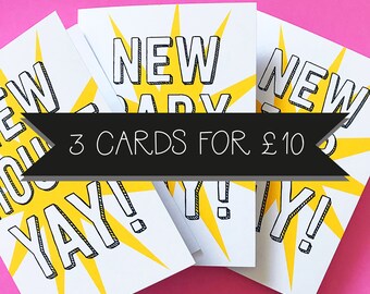 Greetings Cards | Multi-buy offer | Card multi-pack |  Congratulations card | new baby | New job | New house | Happy birthday | Anniversary