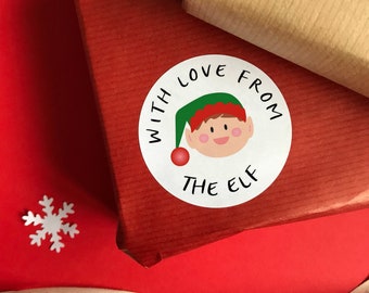 Personalised Elf Stickers | Elf Christmas stickers | Gift stickers | Xmas stickers | Xmas stationery | Christmas stationery