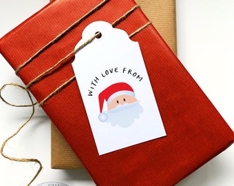 Étiquettes cadeaux « L'amour du père Noël » (Lot de 5)