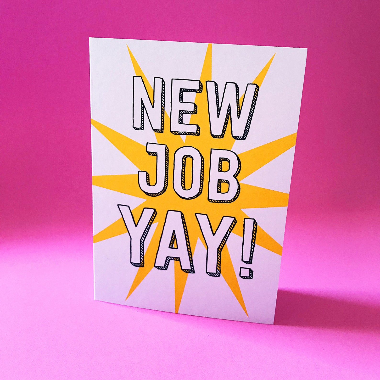 New Job Card Congratulations Card New Job New Job Greetings Card Job Card Etsy