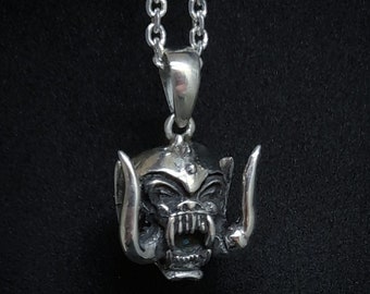 Motorhead Pendant War-Pig Snaggletooth Sterling Silver 925