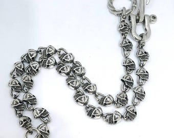 Silver Wallet Chain With Clasp - Etsy
