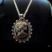 Cameo Gothic Skull Lady Victorian necklace sterling silver 925 