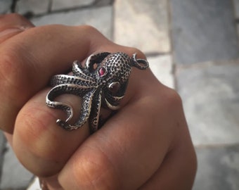 Kraken Ring Sterling Silver925