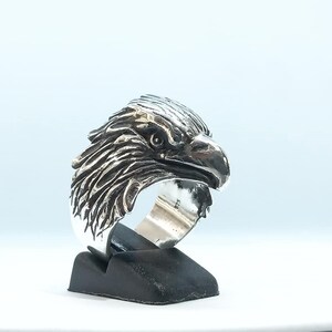 American Eagle Harley Davidson Biker Ring Sterling Silver 925 - Etsy