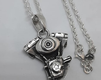 ハーレーダビッドソン モーターサイクルエンジン ペンダントネックレス
