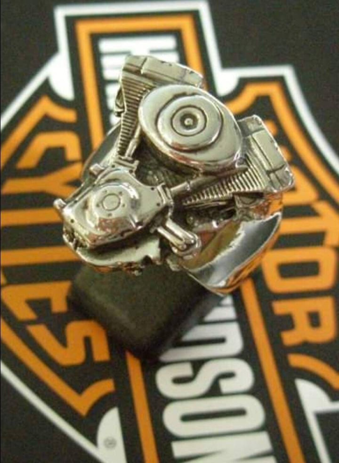 Harleydavidson Twincam Engine Ring Sterling Silver 925 - Etsy