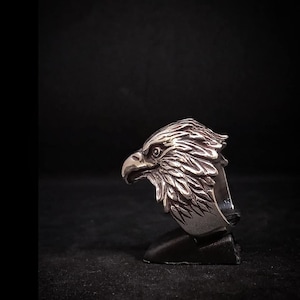 American Eagle Harley Davidson Biker Ring Sterling Silver 925 - Etsy