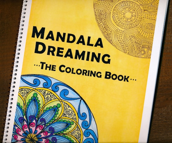 Download Coloring Book Mandala Dreaming Hand Drawn Art Therapy Etsy