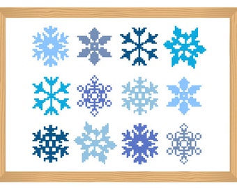 snowflake cross stitch pattern, snowflake, simple, cross stitch pattern, snowflake pattern, winter cross stitch, pdf pattern