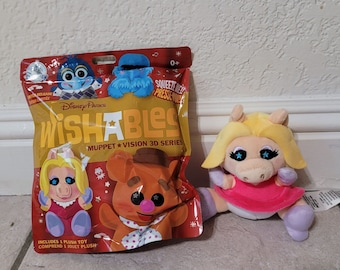 MISS Piggy Wishables Plush Muppet Vision 3D Series Parques Disney LR Nuevo