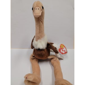 Stretch the Ostrich - Ty Beanie Baby - Mint - RETIRED