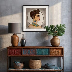 Colorful Afro Woman Chiva