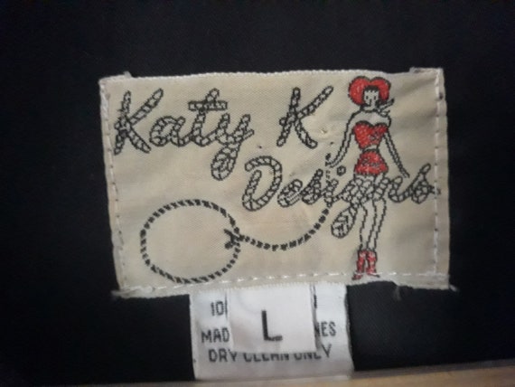 Katy K Designs black gabardine western jacket wit… - image 6