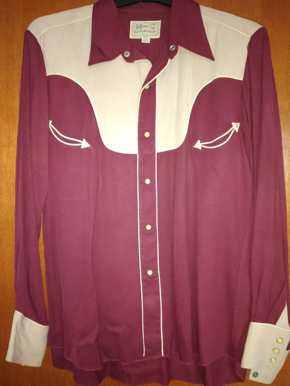 1950s vintage HbarC Ranchwear heavier GABARDINE we