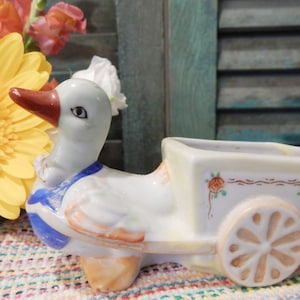Easter Decoration - Vintage Easter Decor - Easter Candy Holder - Easter Egg Cup - Easter Duck