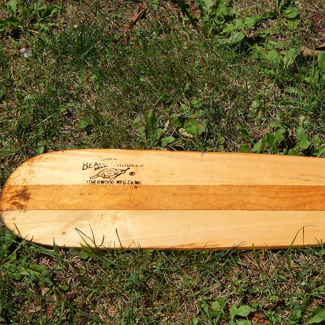 Beaver Brand Canoe Paddle Etsy