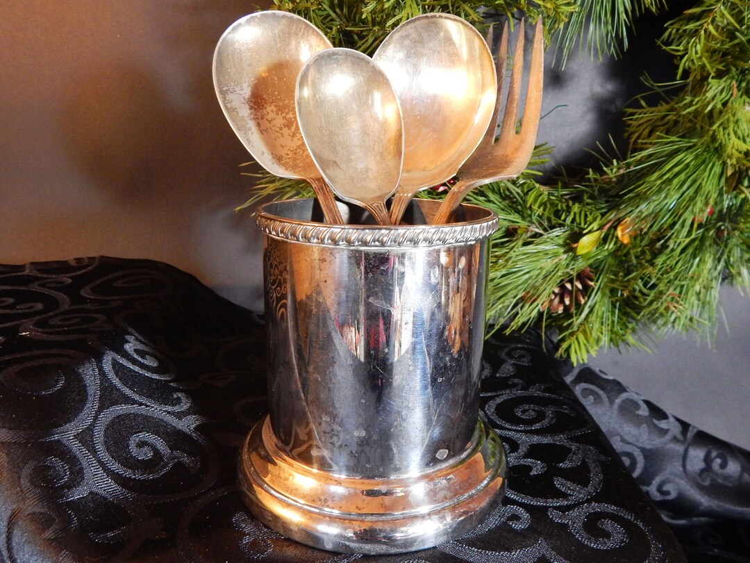 Antique Spoon Holder Antique Silver Spooner Sheffield Etsy
