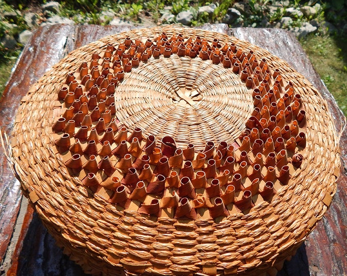 Native American Lidded Basket Etsy