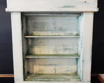 シャビーシック　ウォールキャビネット ヴィンテージ ウォールシェルフ - シャビーシック - 吊り棚