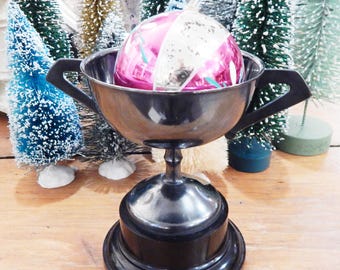 Vintage Trophy - Trophy Cup - Silver Trophy- Unengraved - Hallmarked Sheffield - Made in England - Vintage Shelf Decor