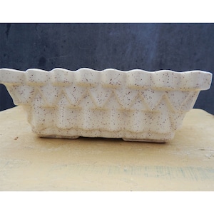 Vintage UPCO gesprenkelter Korbpflanzer - MCM - Mid-Century Modern - Ohio Pottery