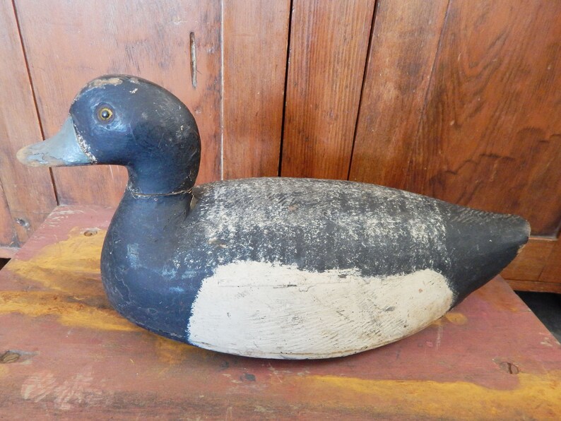 Antique Duck Decoy Hand Carved Wood Decoy Primitive Etsy