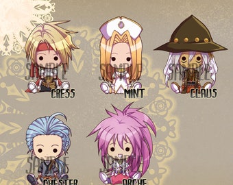Tales of Phantasia inspired Keychains