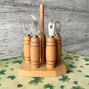 Vintage bottle openers Set of bottle openers Vintage bottle opener USSR Wooden bottle openers Retro bottle opener Bottle opener collection