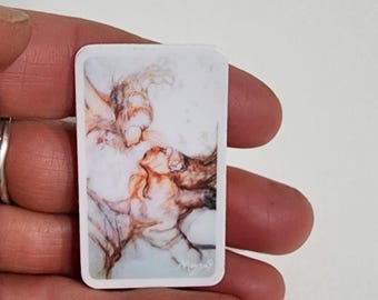 Courting Tree Sketch Aerialist Sticker 1 1/8 in x 2 iin