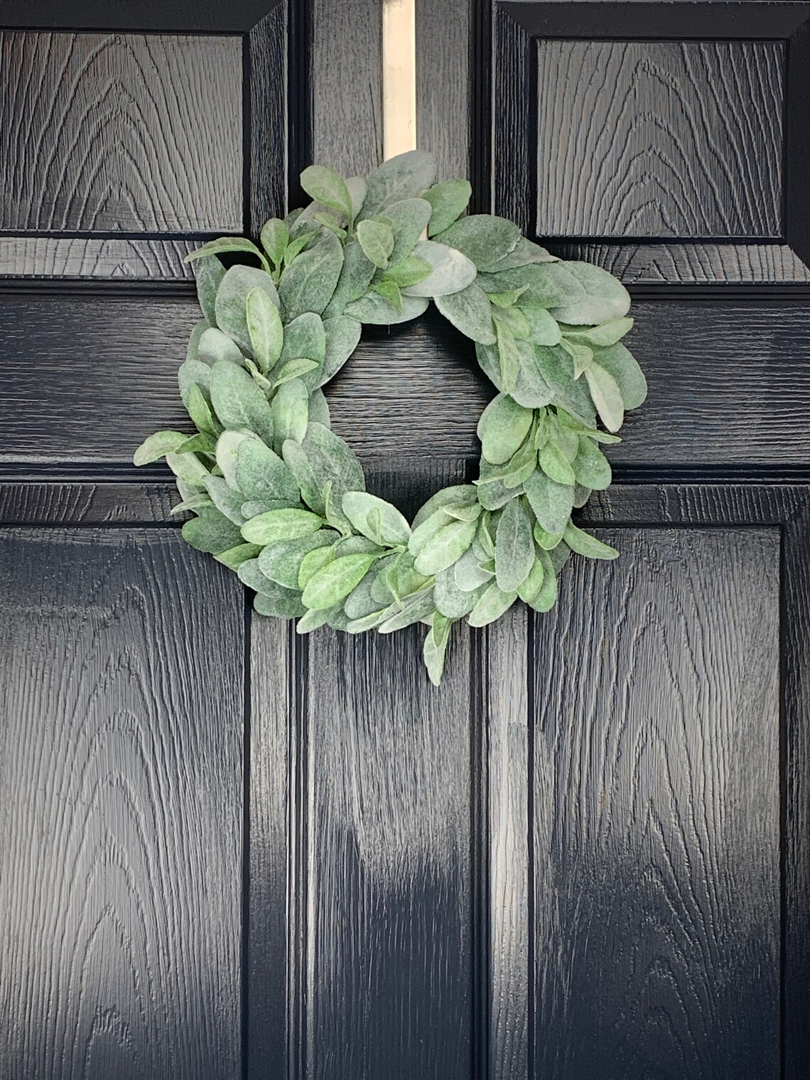 Small Lamb's Ear Wreath 12 inches Etsy