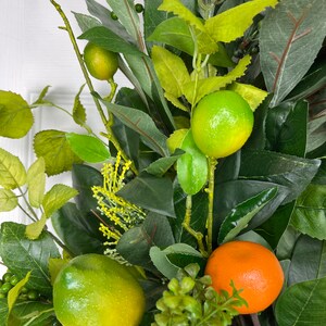 Orange and Lime Wreath for Front Door, Every Day, Year-round, Spring ...