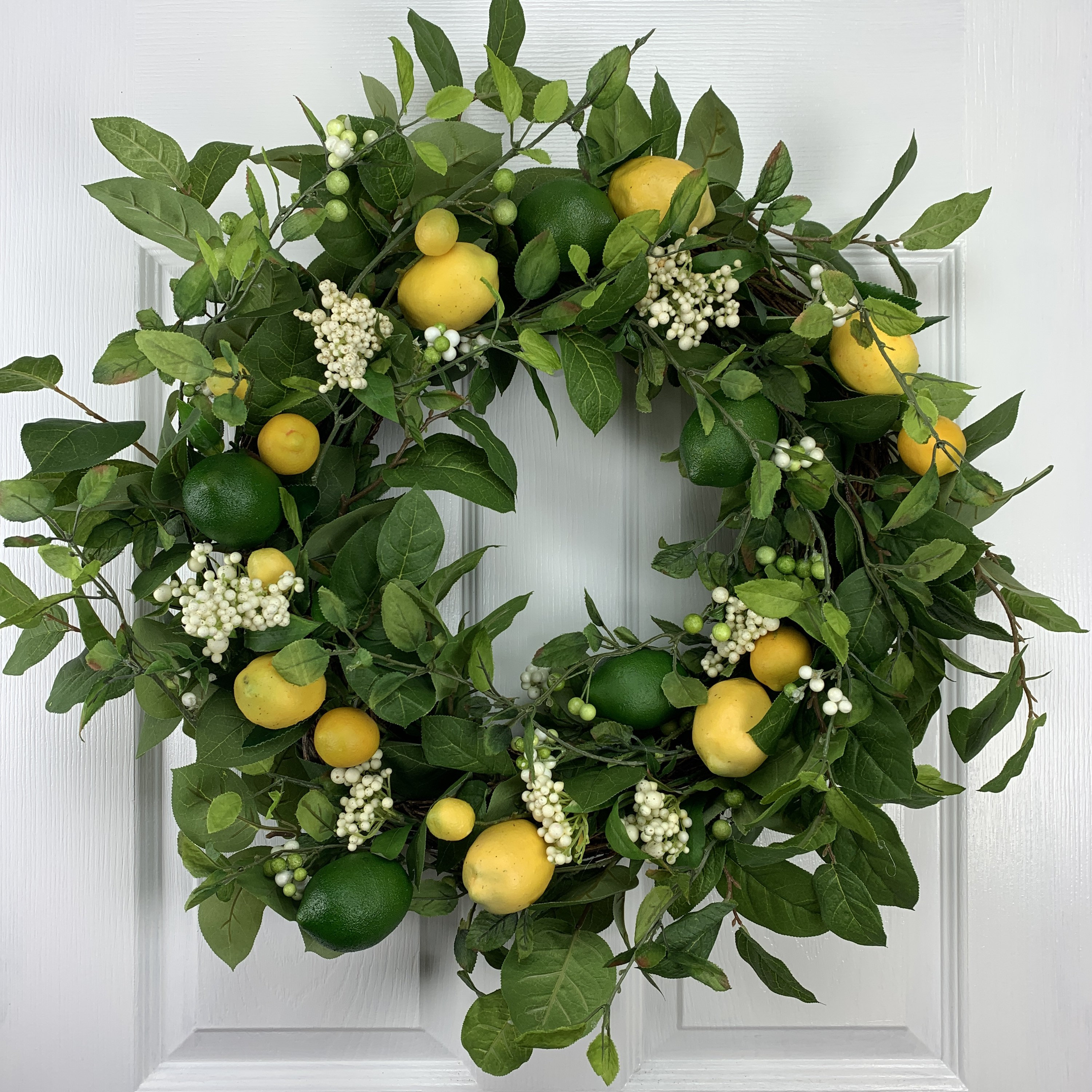 Lemon Lime Wreath for Front Door, Every Day, Year-Round, Spring, Summer