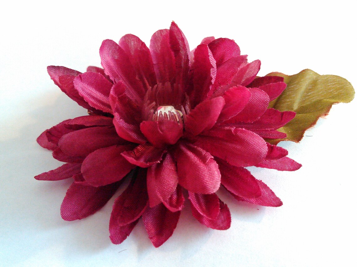 Fall Flower Clip Fall Flower Hair Clip Fall Hair Flower Etsy