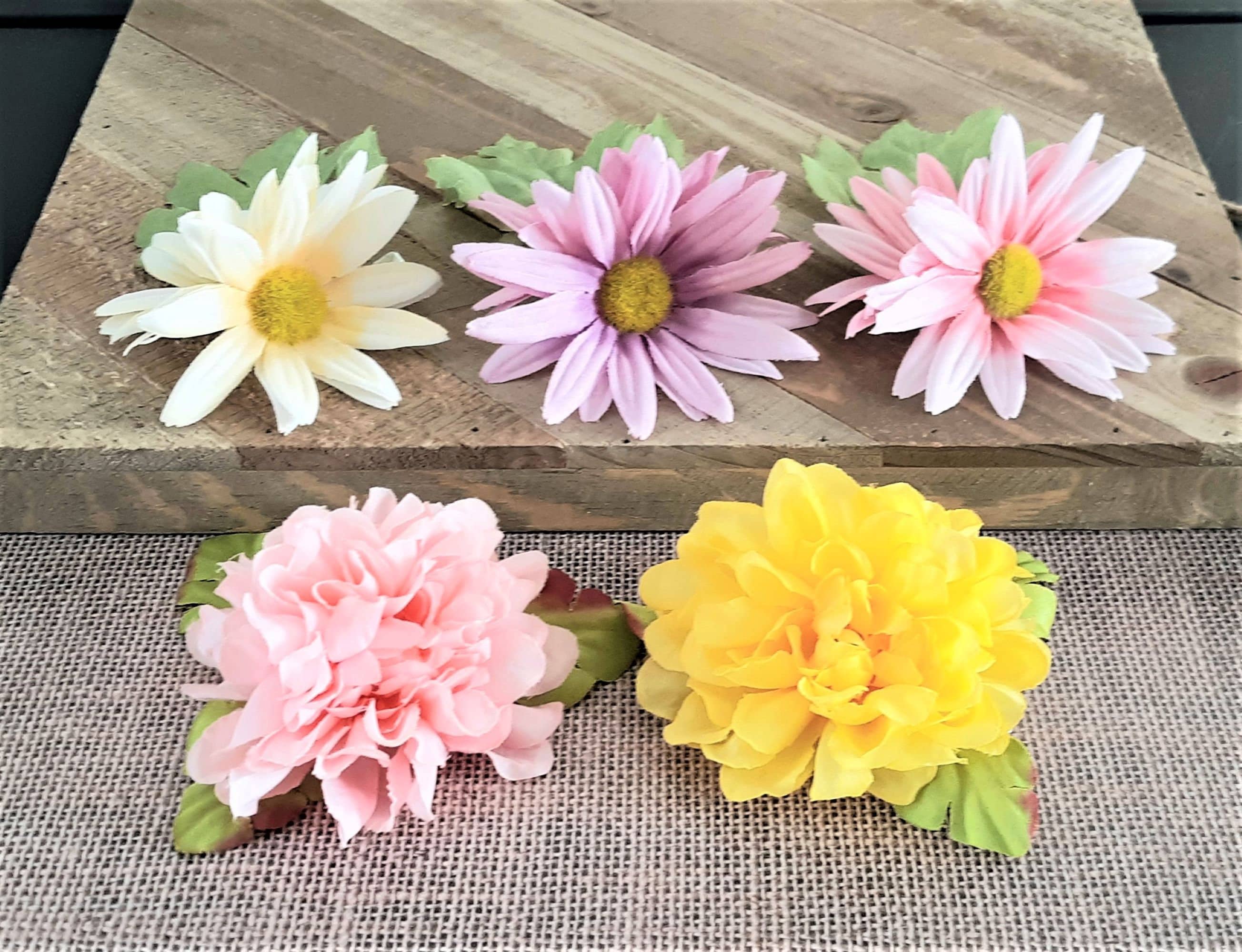 Spring Flower Hair Clip, Daisy Hair Flower Clip, Daisy Flower Clip