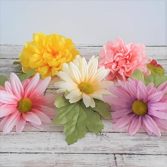 Spring Flower Hair Clip Daisy Hair Flower Clip Daisy Flower Etsy