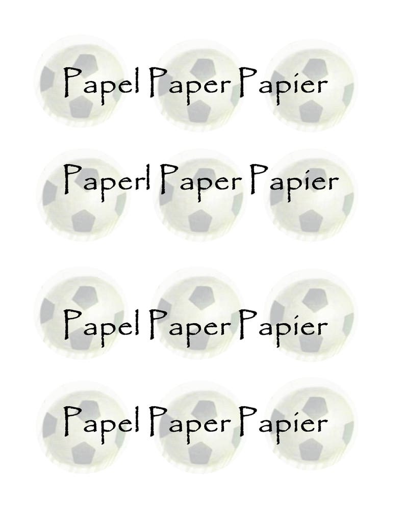 Soccer Children's Birthday Cupcake Toppers, Lollipop Labels, Gift Box ...