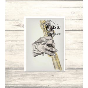 Music Card Customizable - Printable Digital Download