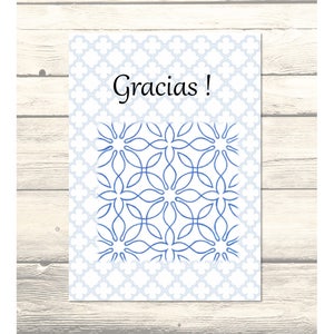 Set of Blue Al-andalus Wedding Invitation, RSVP & Thank You Cards in ...