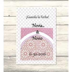 Andalousie Wedding Save the Date Cards en espagnol personnalisable - Téléchargement numérique imprimable